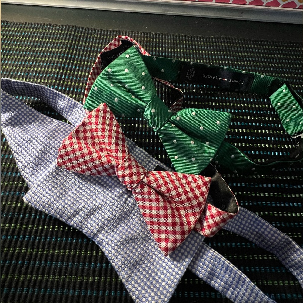 Bundle of men's bow ties.